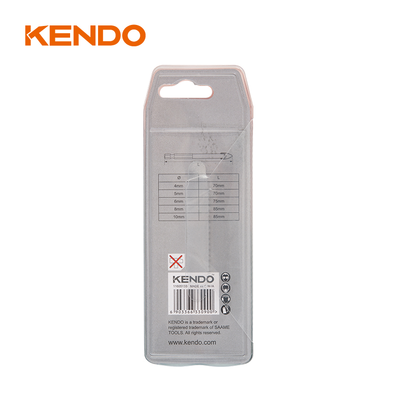 ガラスドリルビット5本セット、六角。クイックチェンジシャンク