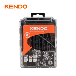 19個のHSSツイストドリルビット、鍛造&ブラック仕上げ