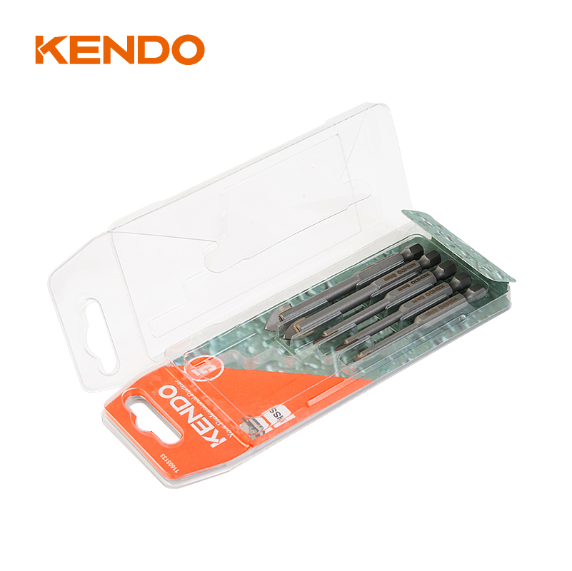 ガラスドリルビット5本セット、六角。クイックチェンジシャンク