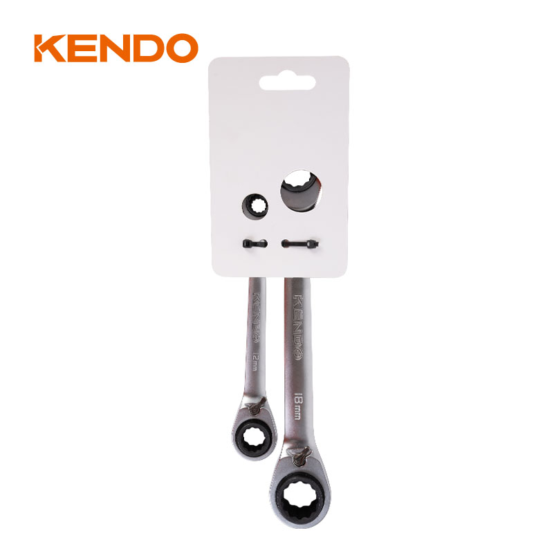 2PC 4-in-1ラチェットレンチセット