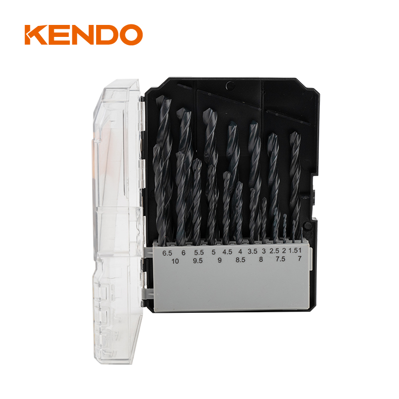 19個のHSSツイストドリルビット、鍛造&ブラック仕上げ