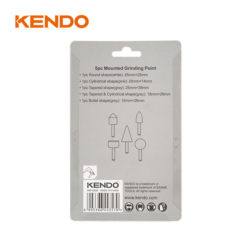 5個の取り付けられた研削ポイントセット