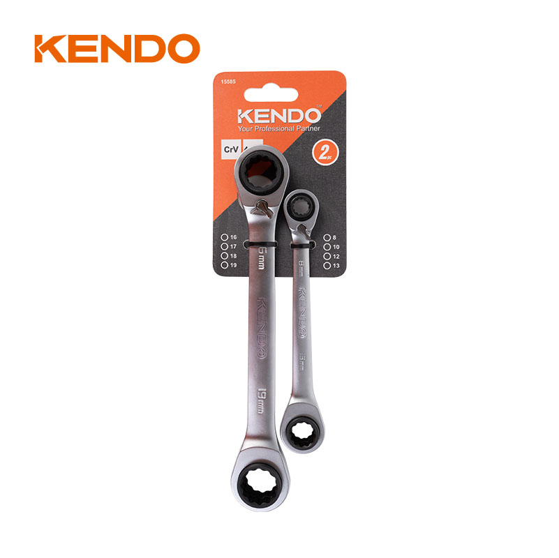 2PC 4-in-1ラチェットレンチセット