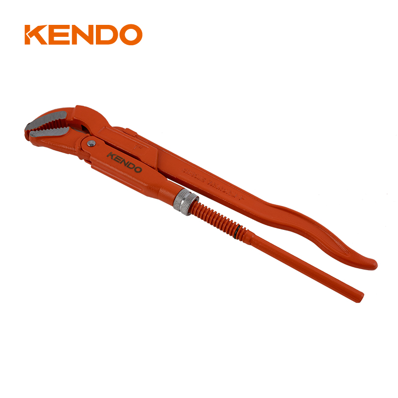 45°ベントノーズパイプレンチ